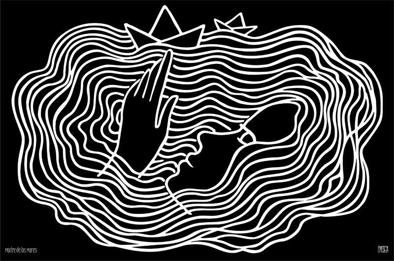 Madre del mar - a Digital Art by Emilio Martin Schneider